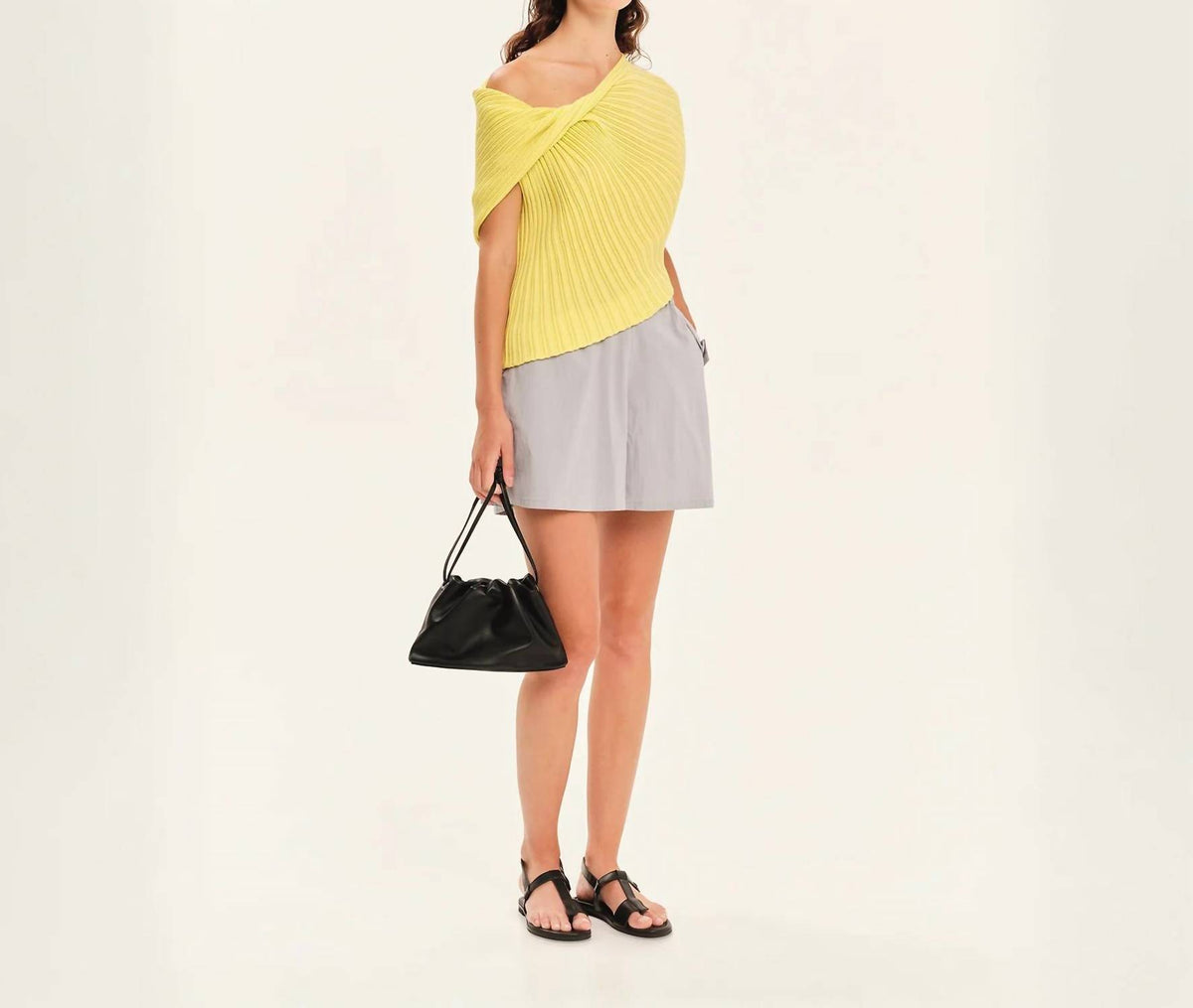 Seashells Knit Draped Top