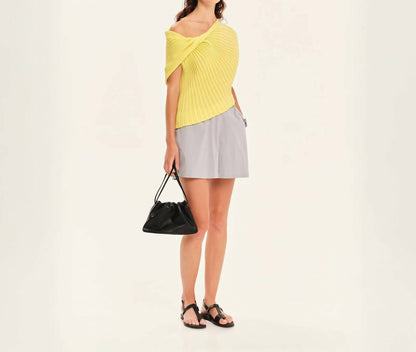Seashells Knit Draped Top