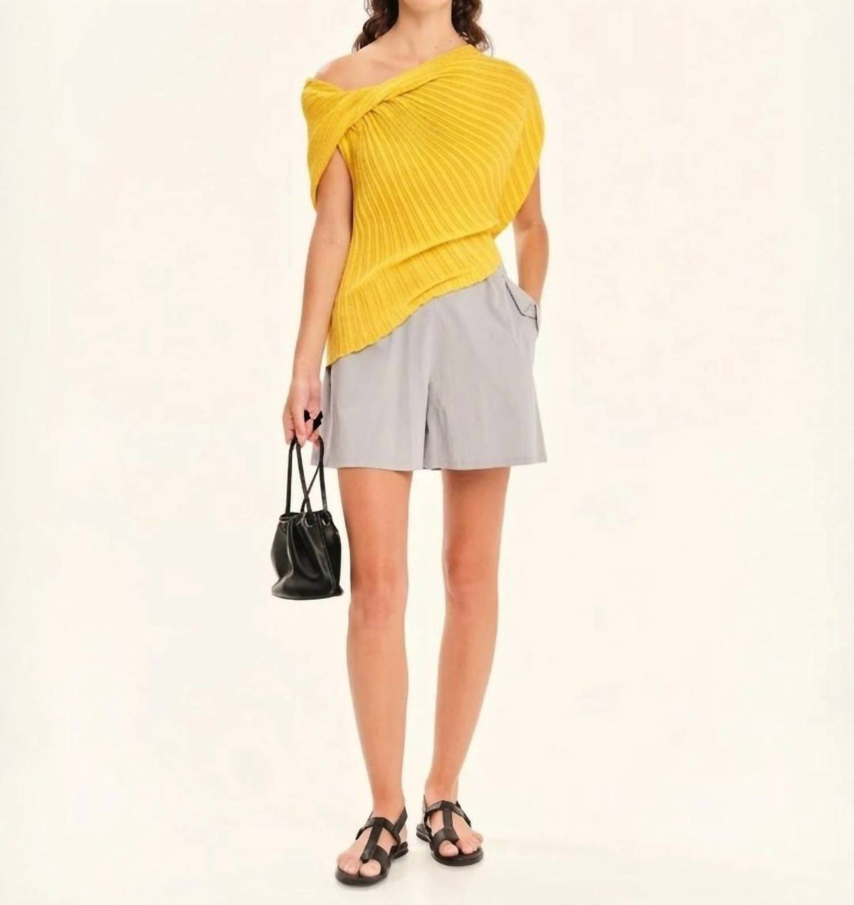 Seashells Knit Draped Top