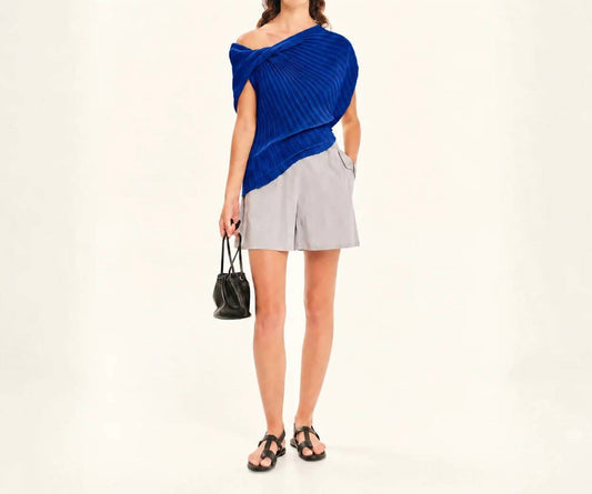 Seashells Knit Draped Top