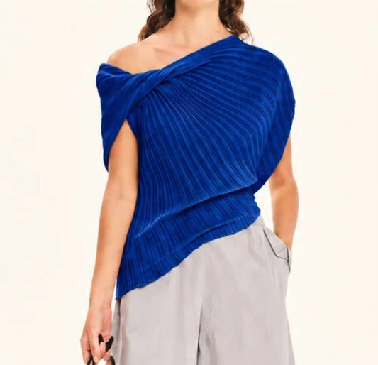 Seashells Knit Draped Top