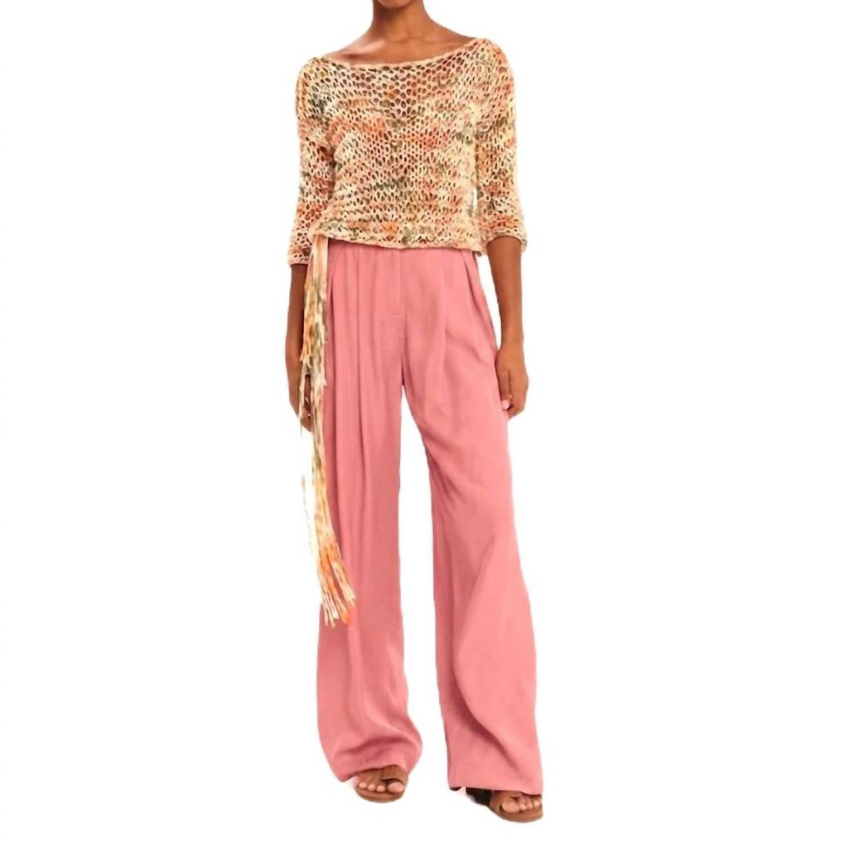 Secret Pleats Wide-leg Trousers