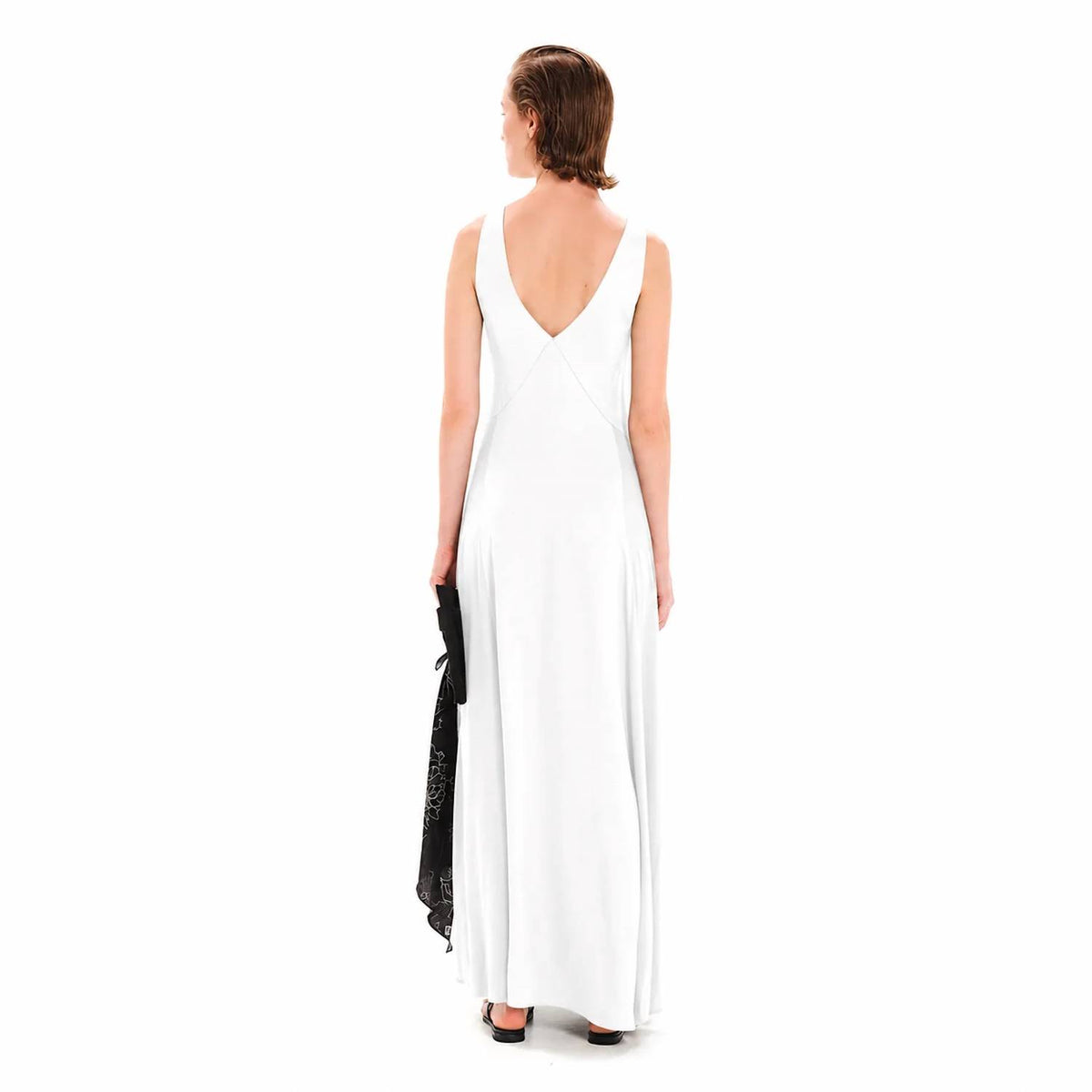 Triangular Side Seams Maxi Dress