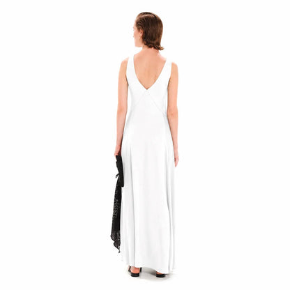 Triangular Side Seams Maxi Dress