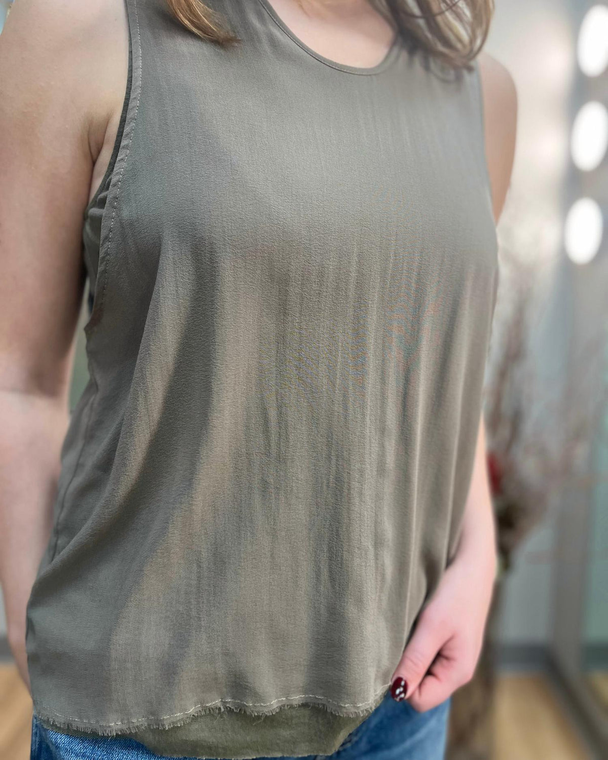 Sleeveless Georgette Tank