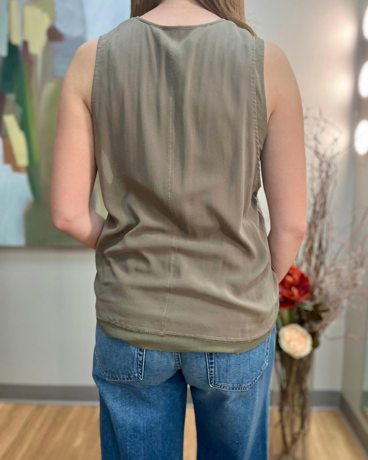 Sleeveless Georgette Tank