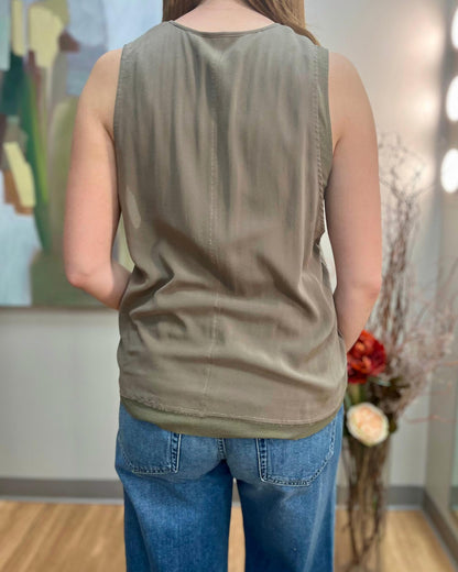 Sleeveless Georgette Tank