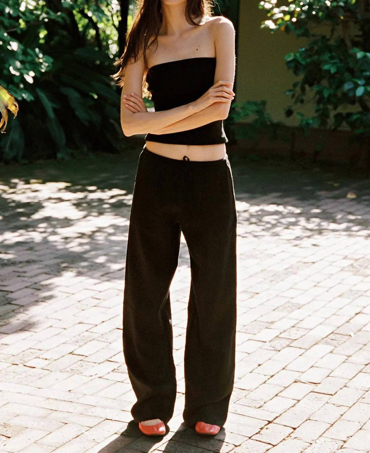 Linen Track Pant