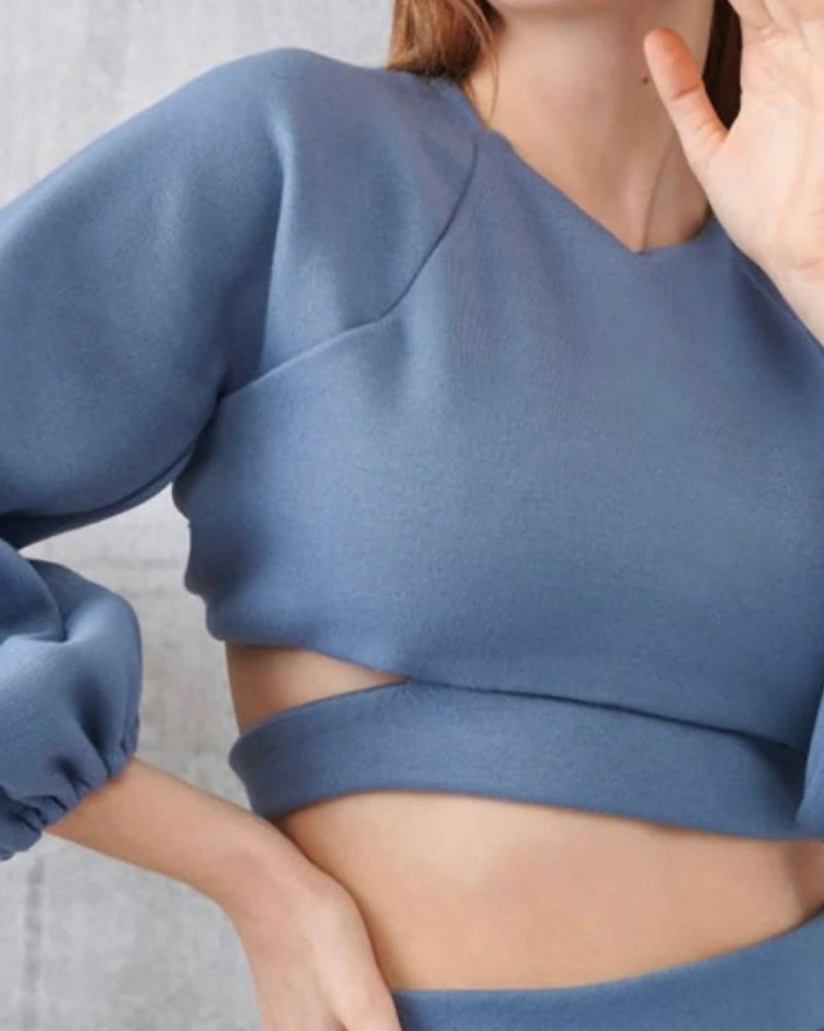 Cropped Open Back Top