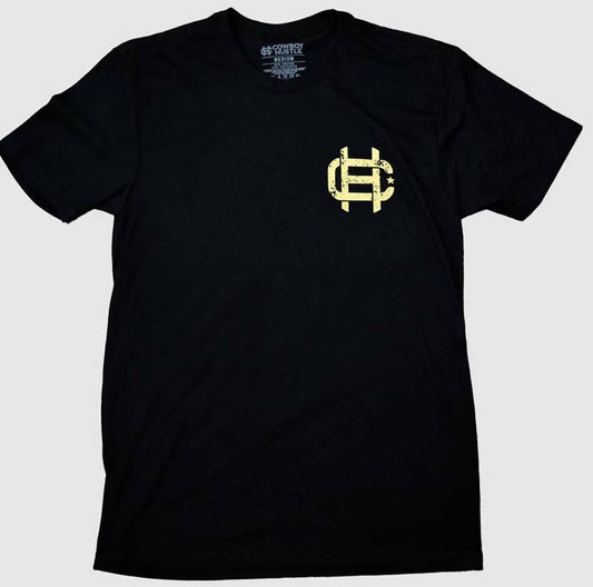 Lane Frost Unisex Rise Hustle Fit T-shirt in Black