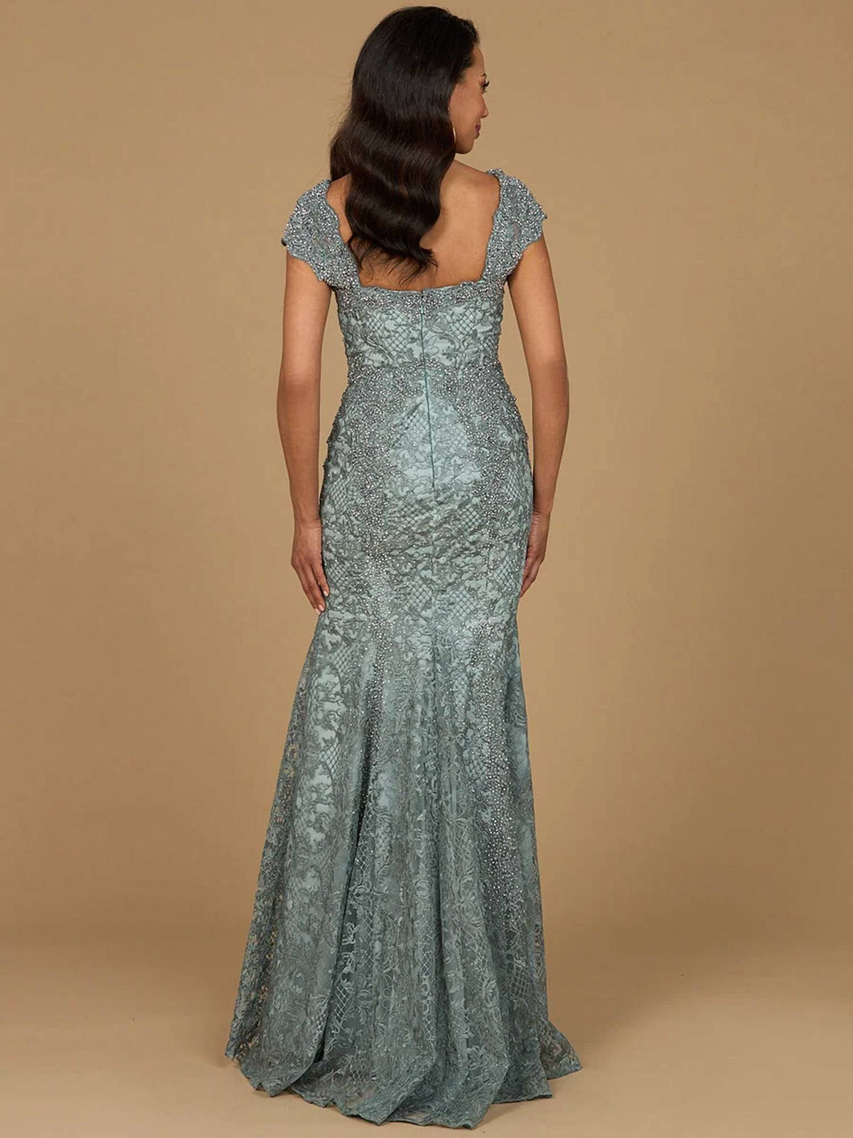 Fitted Lace Mermaid Gown
