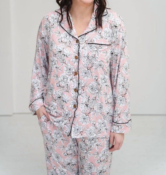 Allie Floral Bamboo Luxe Lounge Set