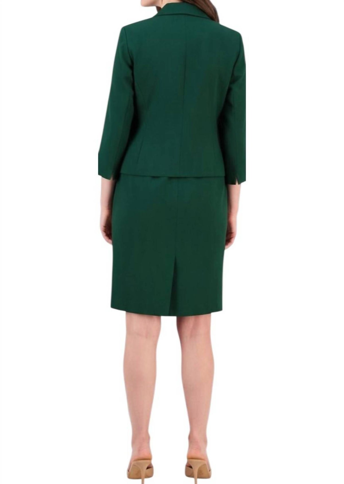 Shawl-collar Jacket And Sleeveless Mini Dress Suit