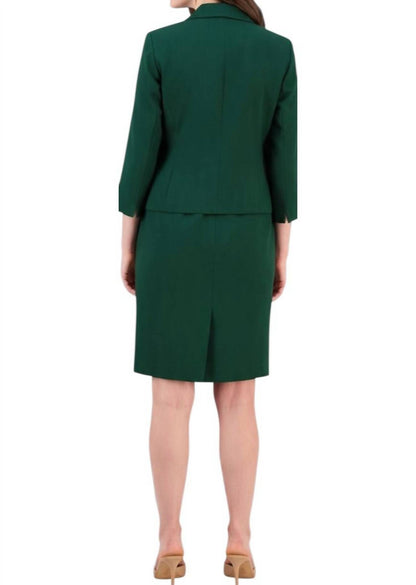 Shawl-collar Jacket And Sleeveless Mini Dress Suit