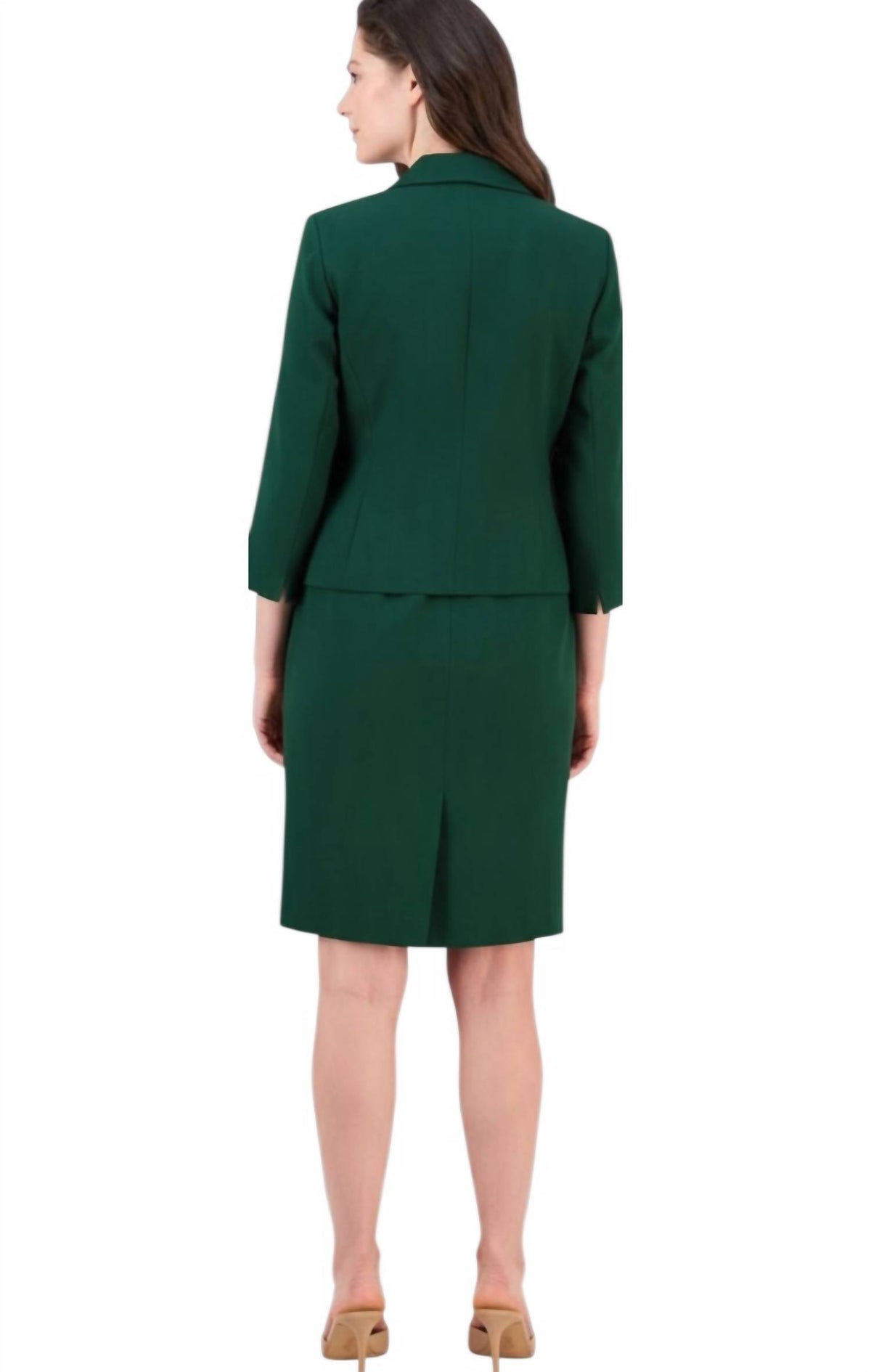 Shawl-collar Jacket And Sleeveless Mini Dress Suit