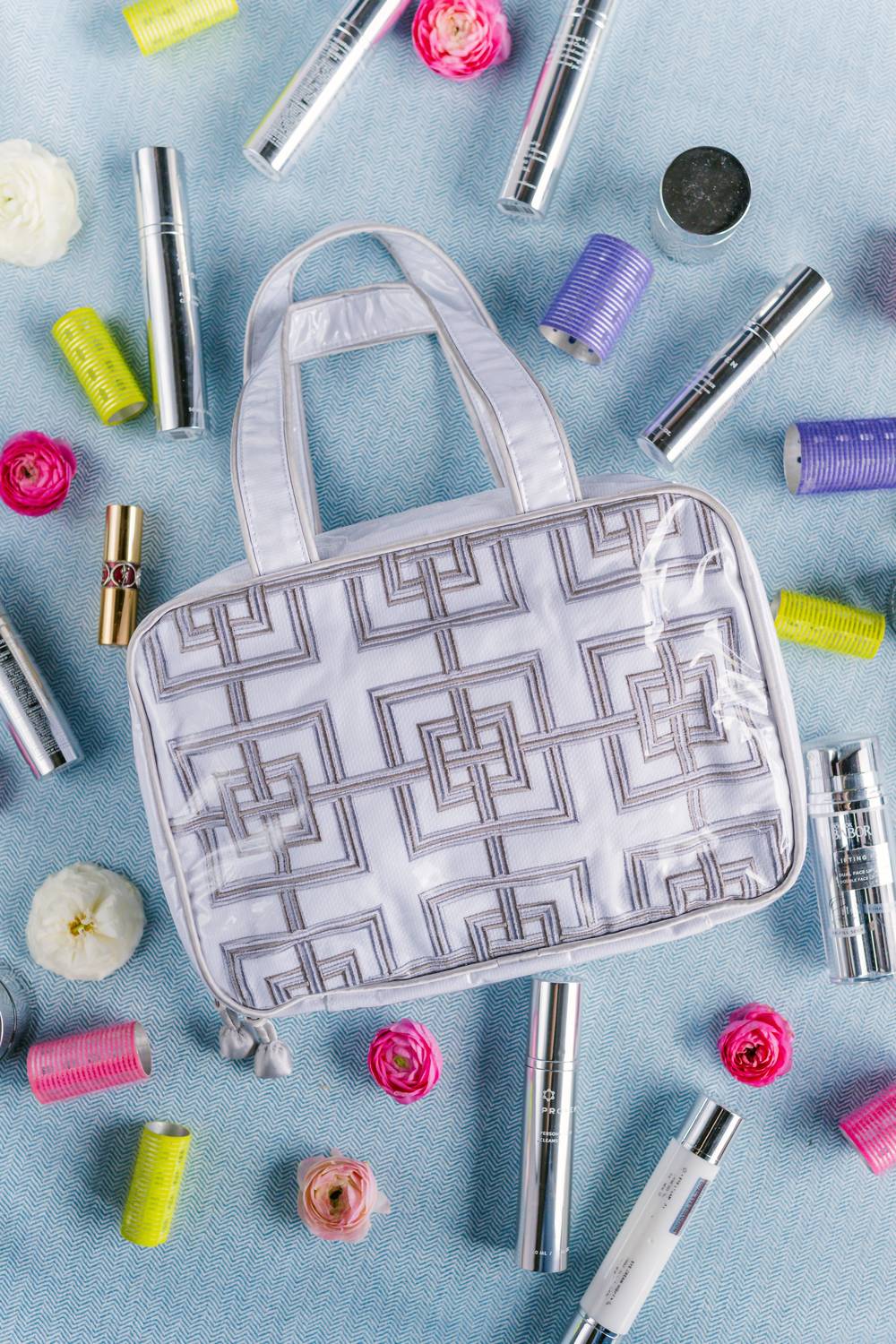 Women's Geometric Hanging Cosmetic Bag