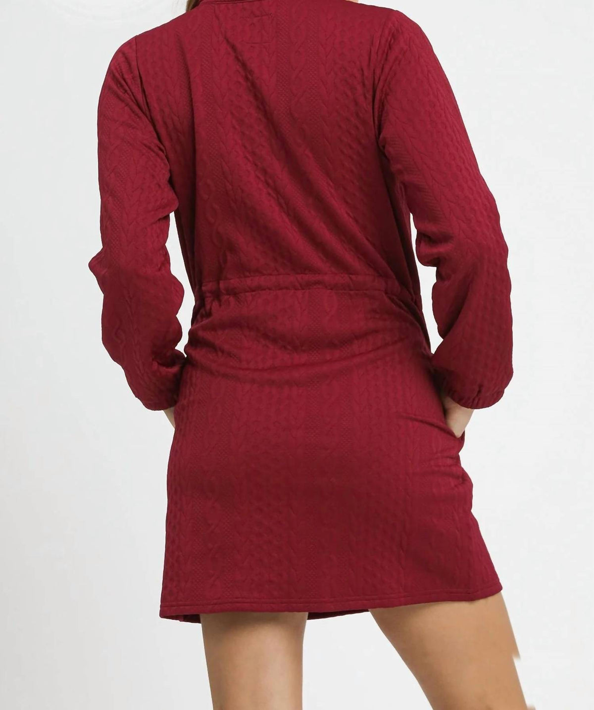 Halley Quarter-zip Mini Dress