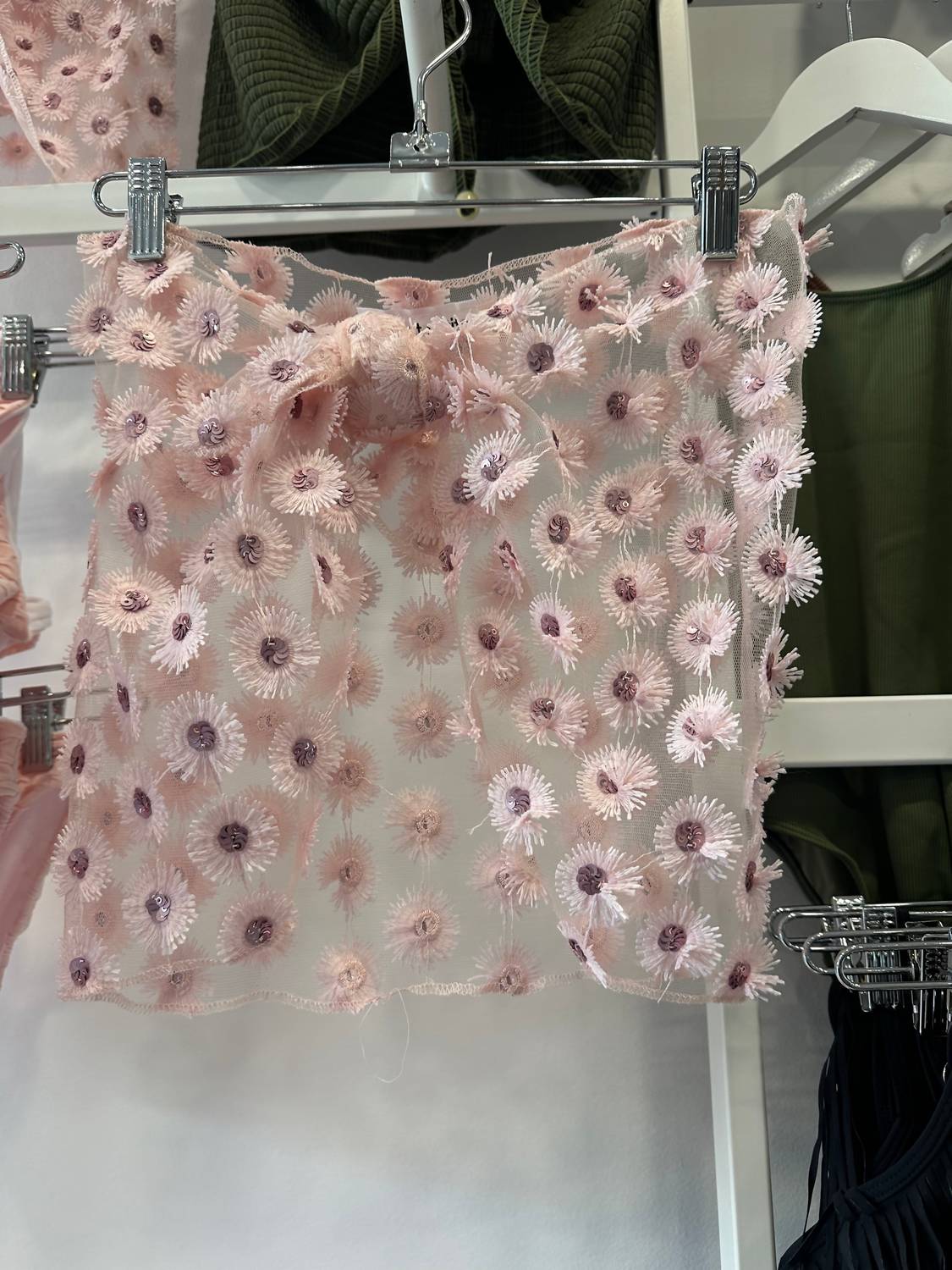 Women's Sequin Daisy Short Sarong