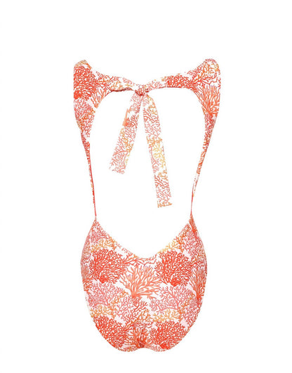 Women's Cut Out One Piece + Reversible Ruffles