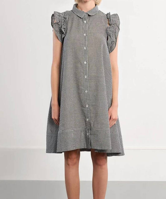 Gingham Shirt Dress