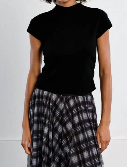Ruched Sleeveless Sweater Top