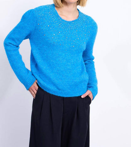 Sequin Embellished Knit Sweater