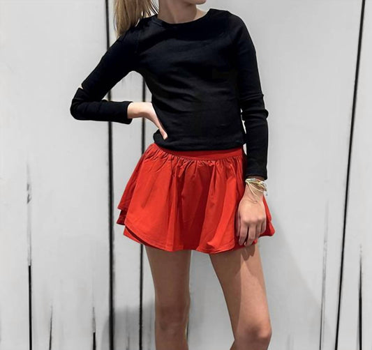 Gathered Mini Skort