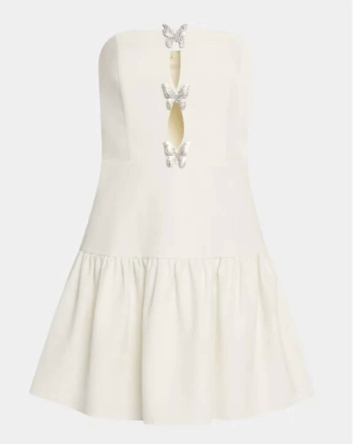 Crepe Butterfly Mini Dress