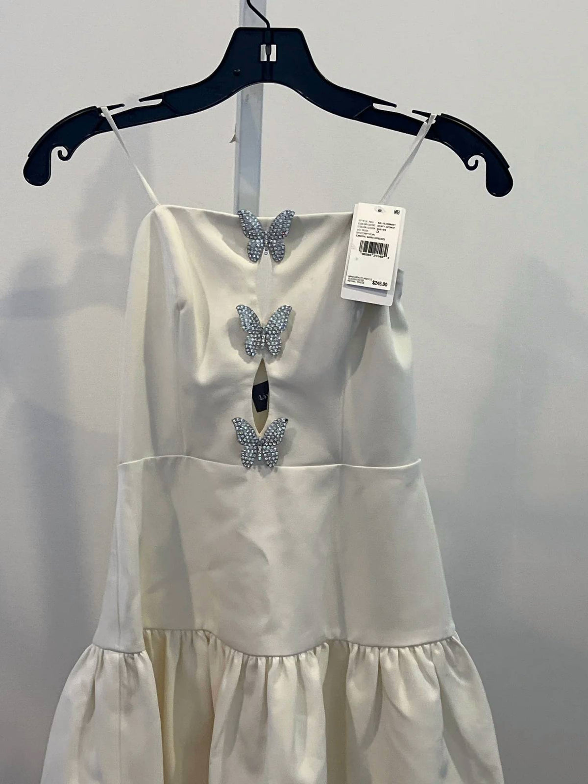 Crepe Butterfly Mini Dress
