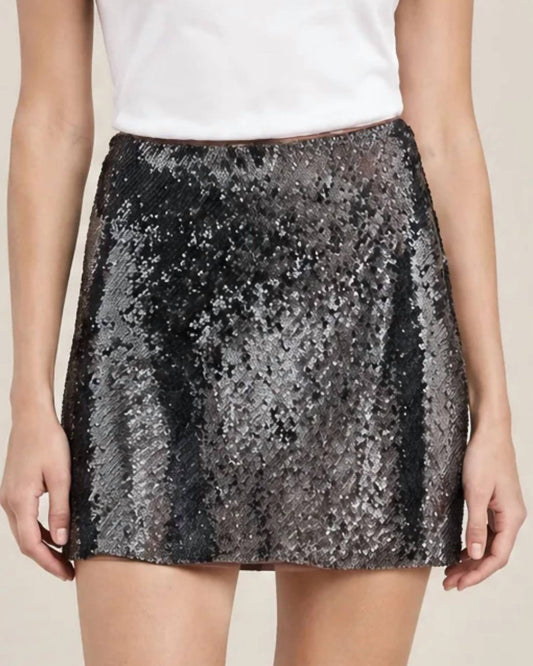 Sequined Mini Skirt