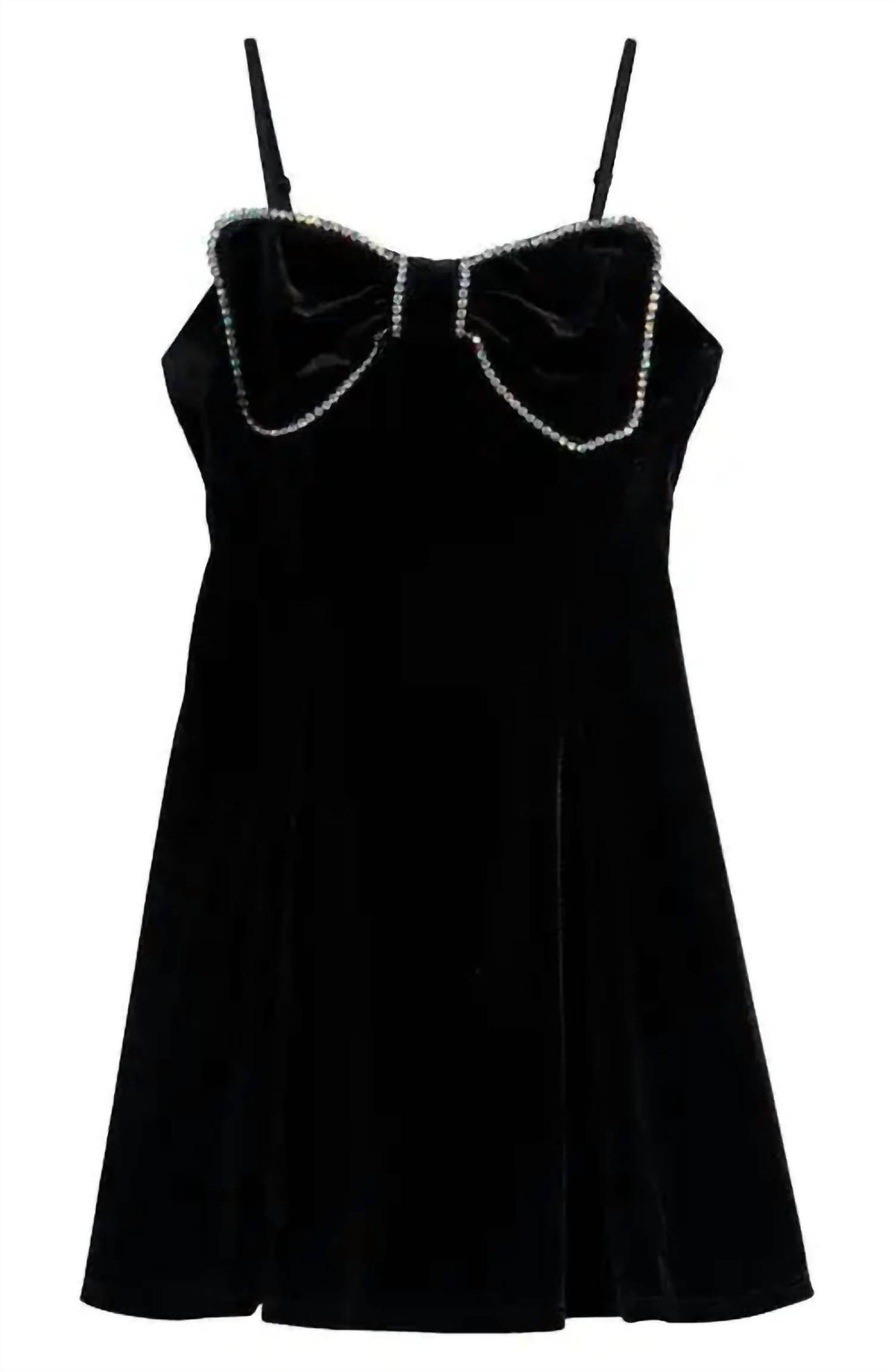 Girls Crystal Bow Party Dress