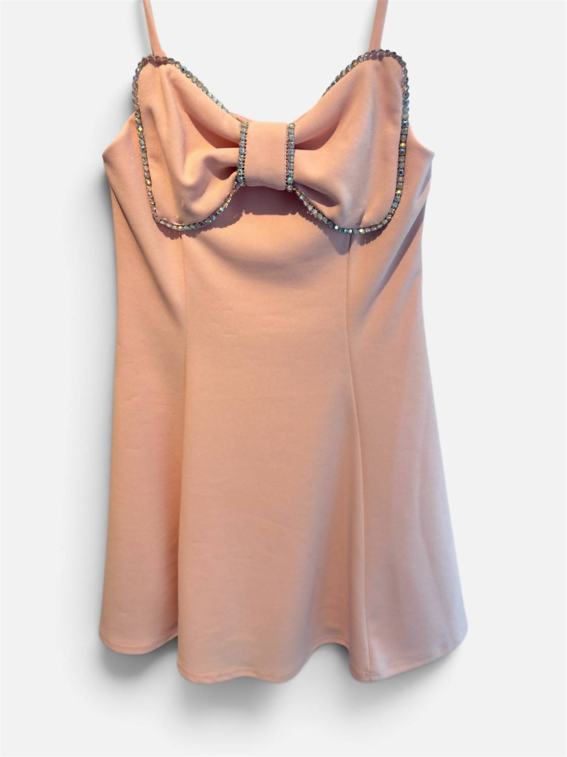 Girls Crystal Bow Party Dress
