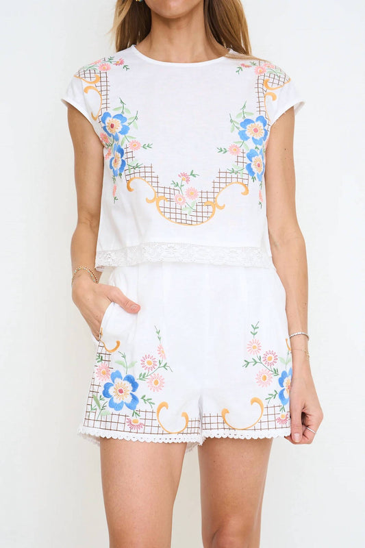 Heirloom Garden Embroidered Lace Set