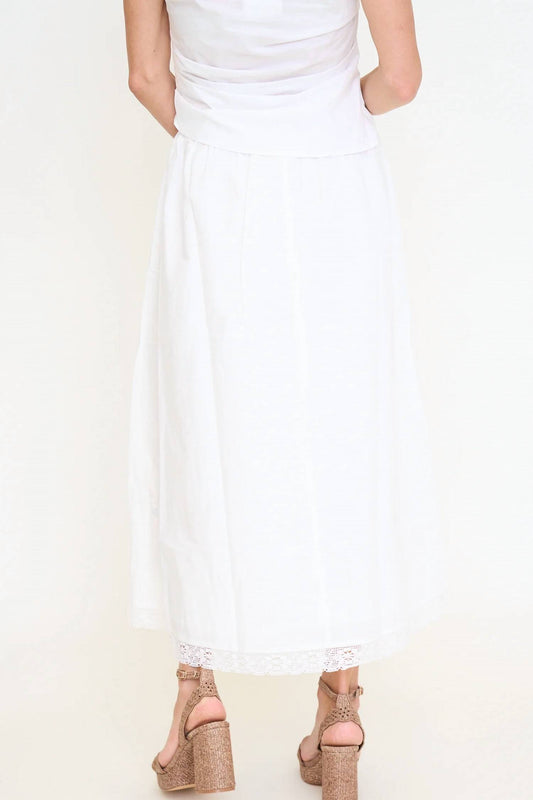Heirloom Garden Embroidered Midi Skirt