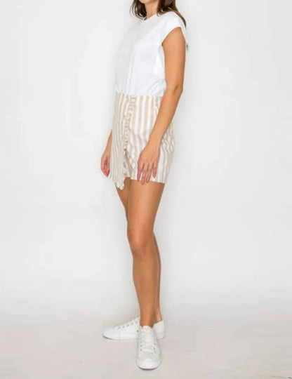Ruffle Stripe Skort