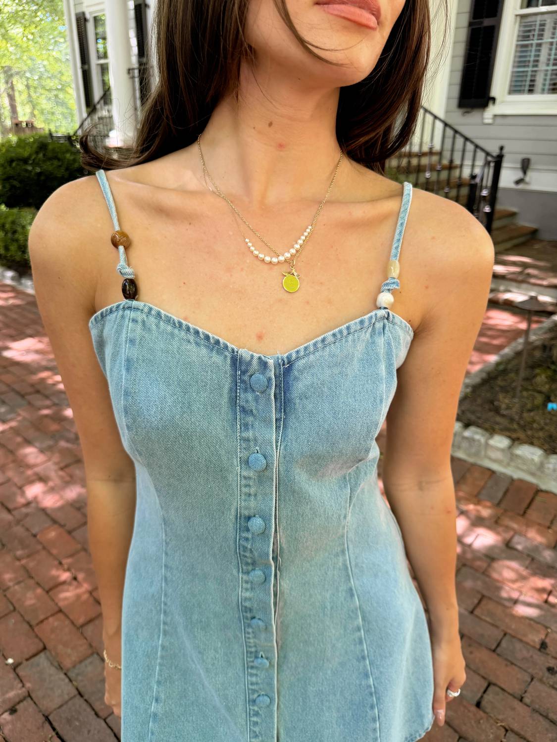 Maddie Bead Strap Mini Dress
