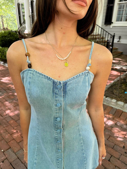 Maddie Bead Strap Mini Dress