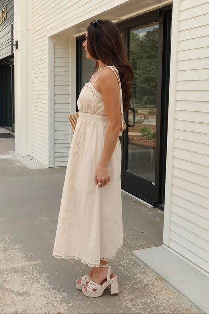 Ophelia Eyelet Midi Dress