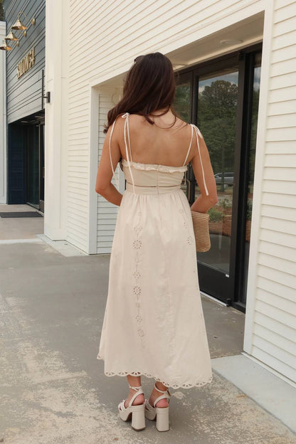 Ophelia Eyelet Midi Dress