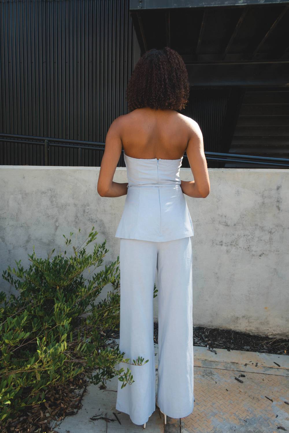 Quinn Strapless Wide Leg Jumpsuit