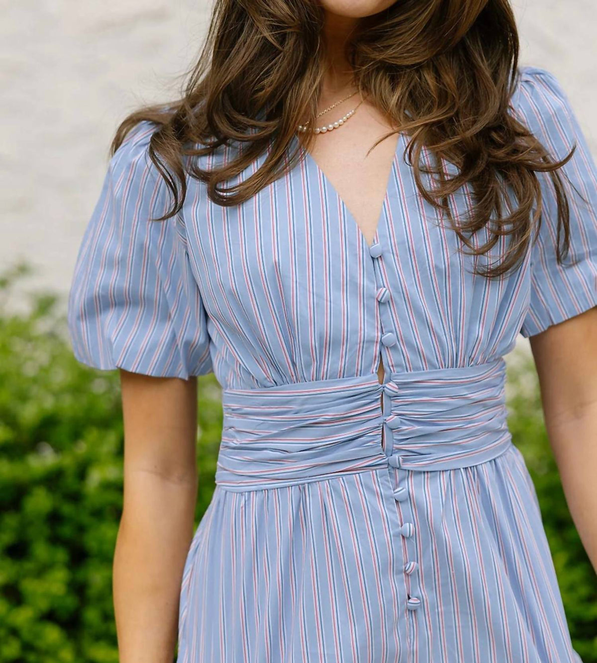 Reaganstripe Short Sleeve Romper