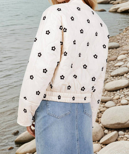 Tory Flower Accent Puff Jacket