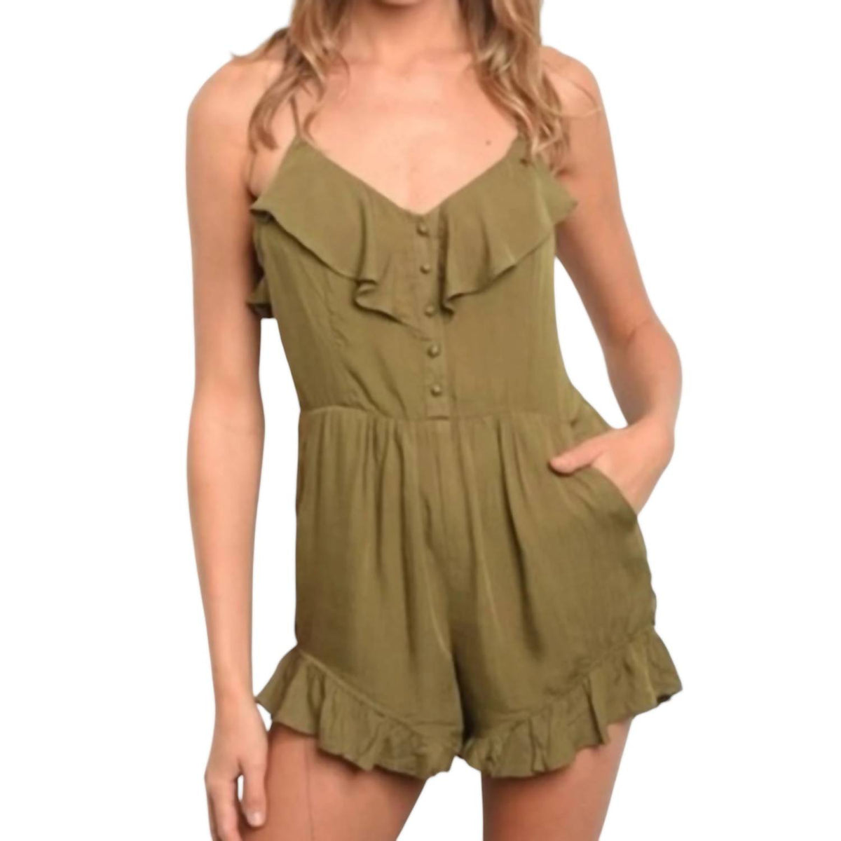 Chic Ruffled Romper