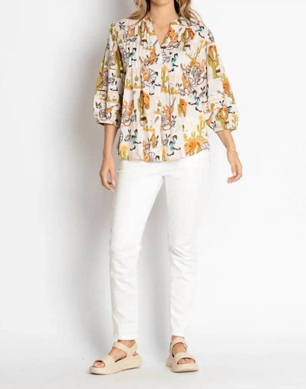 Hang Your Hat Pintuck Prairie Shirt