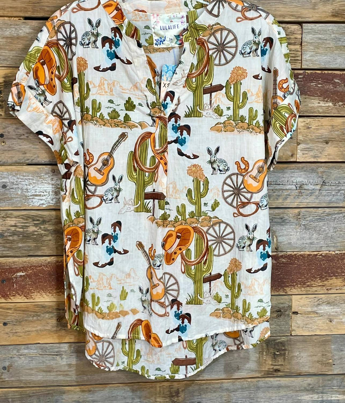 Women's Hang Your Hat V-neck Prairie Top
