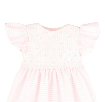 Girls' Stripes Smock Dress
