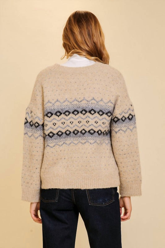 Argyle V-neck Cardigan