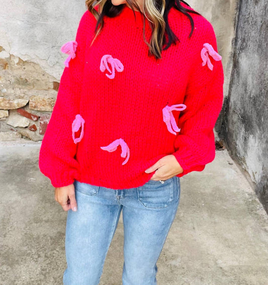 Ribbon Crochet Sweater