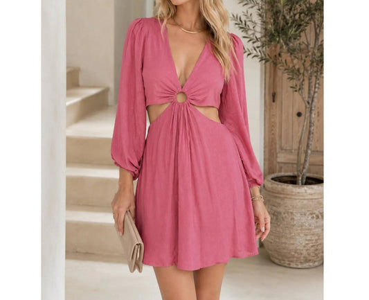 Ring Accent Mini Dress