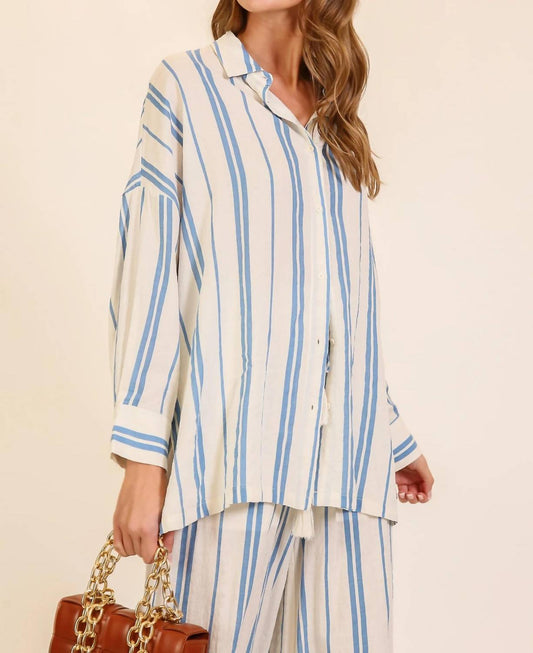 Striped Button Down Shirt